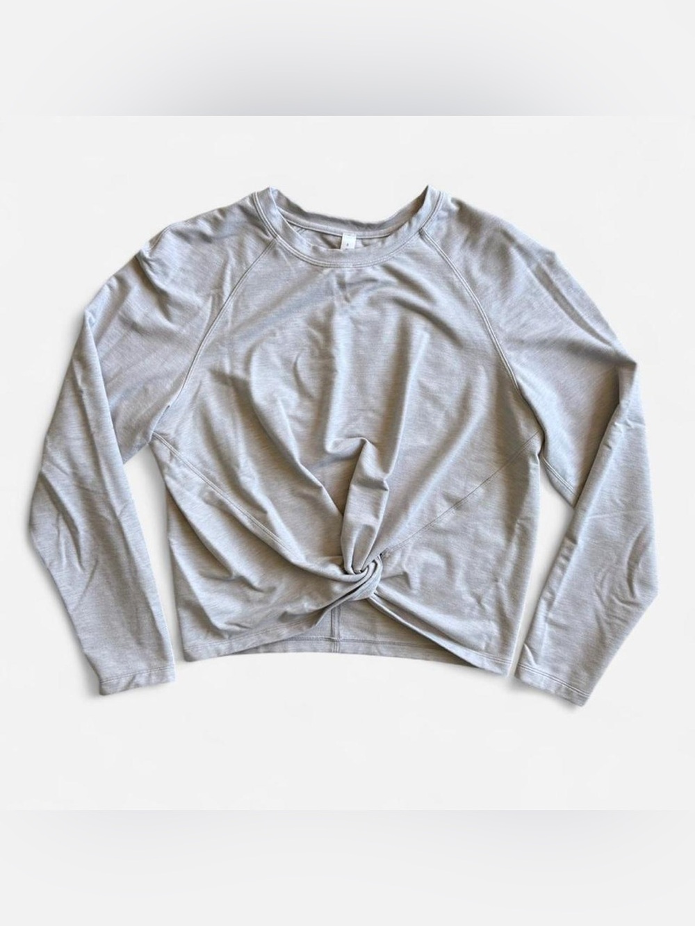 lululemon athletica Light Gray Twist-Front Sweatshirt
